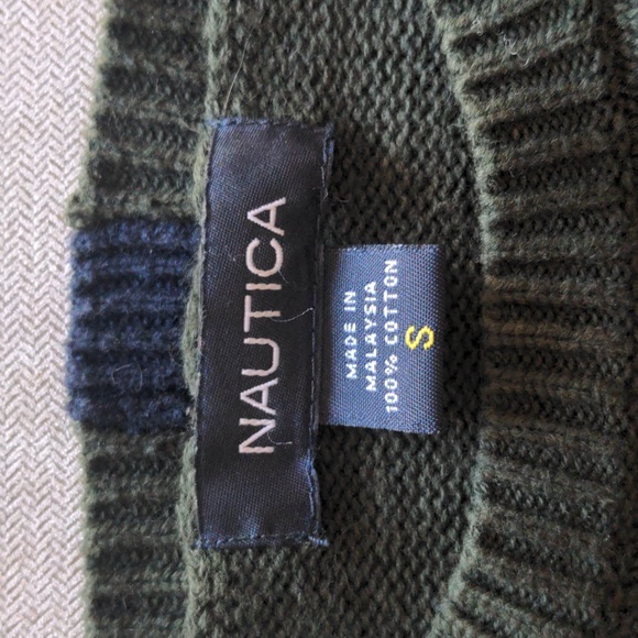 Men's Nautica green sweatshirt - Picture 2 of 3